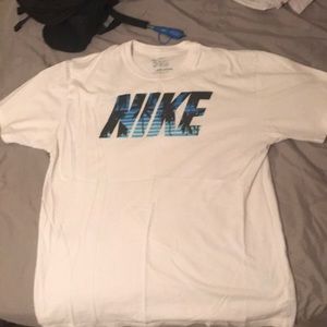 White nike shirt